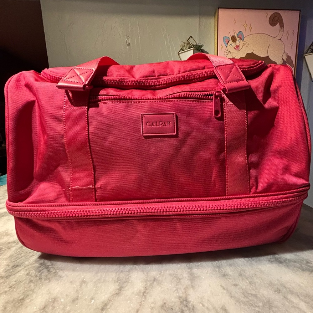 Calpak Hot Pink Travel Duffle Bag